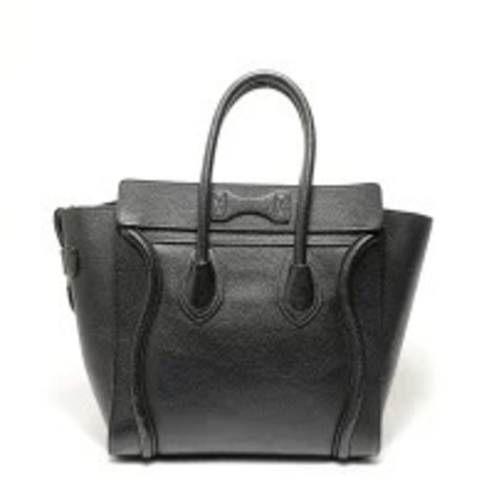 Celine Luggage Leather Handbag Black - Picture 2 of 11